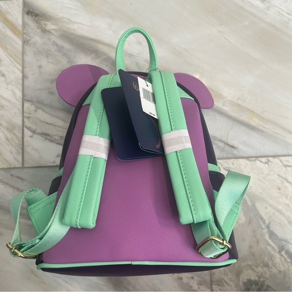 LOUNGEFLY NWT DISNEY PARKS MICKEY MAIN ATTRACTION ALICE IN WONDERLAND BACKPACK - Picture 7 of 10